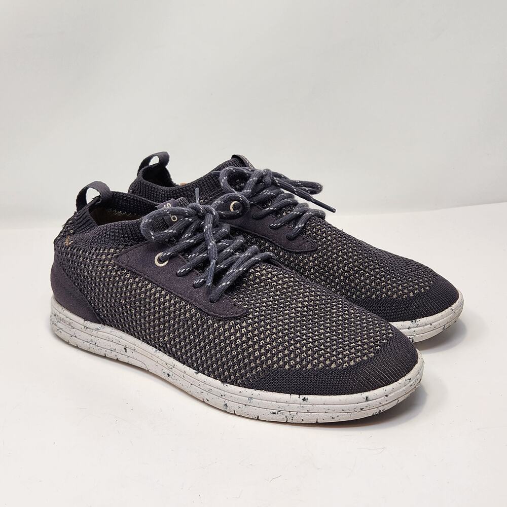 Saola Women Mindo Gray Stretch Knit Sneaker Size 8 EU 38.5 Cork Lace Up Casual